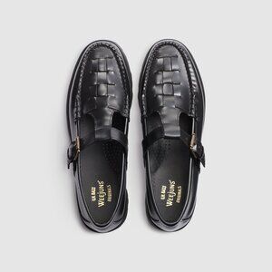 WOMENS MARY JANE FISHERMAN SUPER LUG WEEJUNS LOAFER - SIZE 9 - BLACK